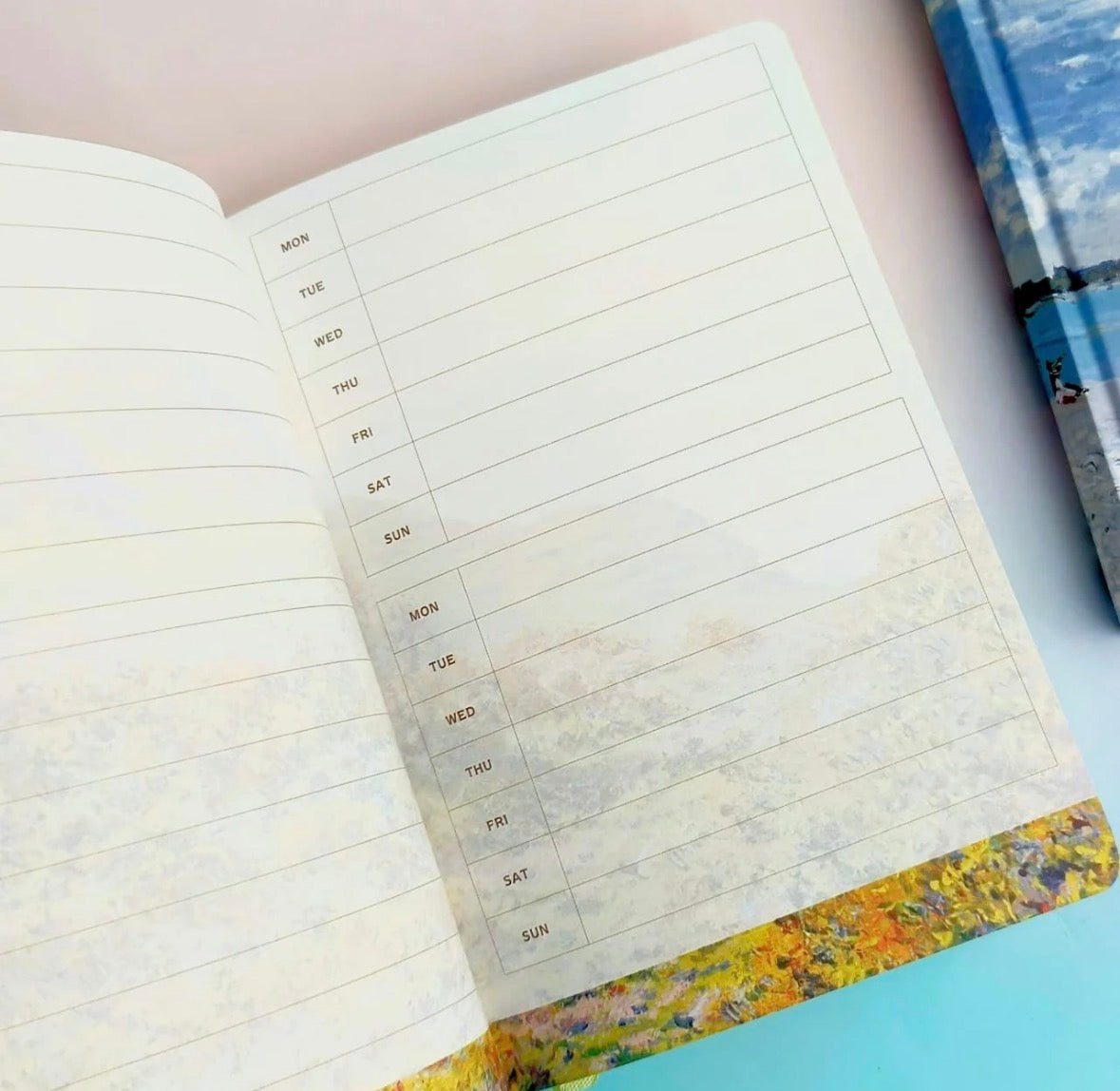 Claude Monet Series Grid Journal