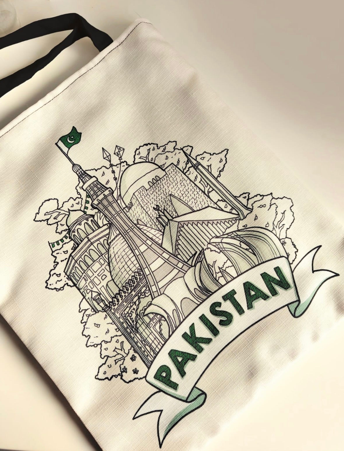 Tote bag featuring Pakistan