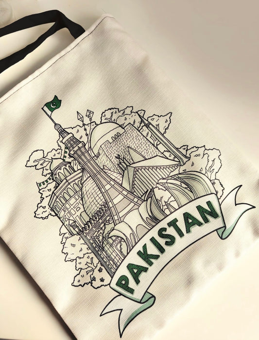 Tote bag featuring Pakistan